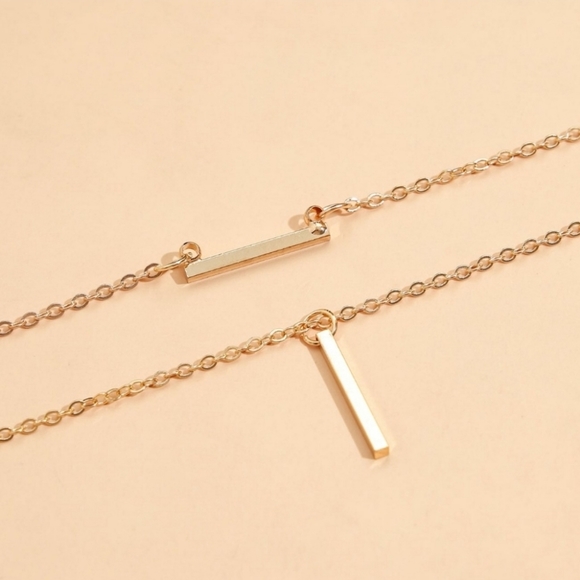 NEW Layered Bar Necklace - Picture 3 of 4